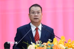 Ông Nguyễn Mạnh Hùng được bầu giữ chức Chủ tịch Ủy ban Nhân dân thành phố Đà Nẵng. (Ảnh: Quốc Dũng/TTXVN)
