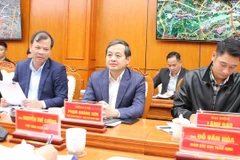 Chủ tịch Ủy ban Nhân dân tỉnh Bắc Ninh Phạm Hoàng Sơn tại buổi làm việc. (Nguồn: Báo Bắc Ninh)