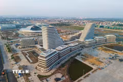 Trung tâm hành chính mới thành phố Hải Phòng. (Ảnh: TTXVN phát)