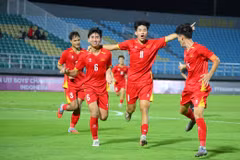 Các cầu thủ đội tuyển U17 Việt Nam.