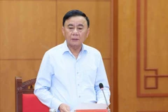 Thường trực Ban Bí thư Trần Cẩm Tú chủ trì Cuộc họp. (Ảnh: Phương Hoa/TTXVN)