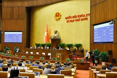 Quốc hội biểu quyết thông qua Luật Thuế thu nhập cá nhân (sửa đổi). (Ảnh: Doãn Tấn/TTXVN)