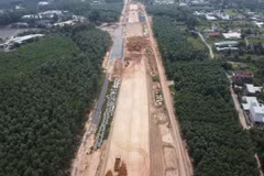Cao tốc Biên Hòa-Vũng Tàu đoạn qua Đồng Nai. (Ảnh: Công Phong/TTXVN)