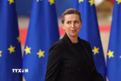 Thủ tướng Đan Mạch Mette Frederiksen. (Ảnh: THX/TTXVN)