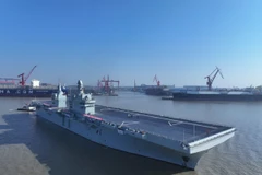 Tàu tấn công đổ bộ thế hệ mới mang tên Tứ Xuyên của Hải quân Trung Quốc. (Nguồn: Xinhua)