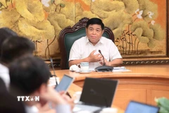 Phó Thủ tướng Nguyễn Chí Dũng phát biểu. (Ảnh: An Đăng/TTXVN)