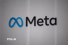 Biểu tượng của Tập đoàn Meta. (Nguồn: AFP/TTXVN)