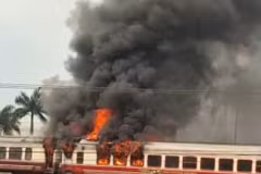 Hiện trường vụ cháy. (Nguồn: Facebook OFF.B)