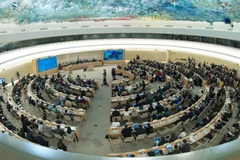 Quang cảnh một cuộc họp của Hội đồng nhân quyền Liên hợp quốc. (Nguồn: Liên hợp quốc)