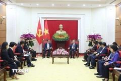 Tổng Bí thư Tô Lâm tiếp ông Gautam Adani, Chủ tịch Tập đoàn Adani của Ấn Độ. (Ảnh: Thống Nhất/TTXVN)