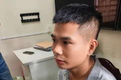 Đối tượng Đỗ Văn Hưng tại Cơ quan điều tra. (Ảnh: Công an Hưng Yên)