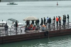 Khu vực lòng hồ Thủy điện Hòa Bình nơi xảy ra sự việc. (Ảnh: Người dân cung cấp)