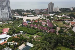 Bãi đất trống Chợ Vũng Tàu, phường Thắng Tam, thành phố Vũng Tàu được UBND tỉnh Bà Rịa-Vũng Tàu đấu giá. (Ảnh: Hoàng Nhị/TTXVN)