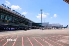 Cảng Hàng không quốc tế Phú Quốc. (Ảnh: Dương Giang/TTXVN)