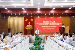 Tổng Bí thư, Chủ tịch nước Tô Lâm phát biểu chỉ đạo tại cuộc làm việc với Ban Thường vụ Tỉnh ủy Quảng Trị. (Ảnh: Thống Nhất/TTXVN)