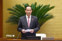 Phó Chủ tịch Quốc hội Trần Quang Phương phát biểu. (Ảnh: Doãn Tấn/TTXVN)