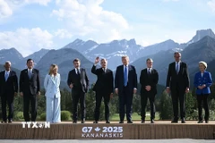 Các đại biểu tham dự Hội nghị thượng đỉnh G7 ở Alberta, Canada. (Ảnh: France 24/TTXVN)