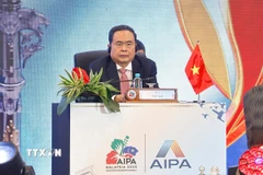 Chủ tịch Quốc hội Trần Thanh Mẫn dự Phiên toàn thể thứ nhất, Đại hội đồng liên Nghị viện các nước ASEAN lần thứ 46 (AIPA-46). (Ảnh: Doãn Tấn/TTXVN)