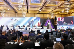 Chủ tịch Quốc hội Trần Thanh Mẫn phát biểu tại Phiên toàn thể thứ nhất. (Ảnh: Doãn Tấn/TTXVN)