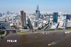 Một góc Thành phố Hồ Chí Minh. (Ảnh: Thanh Vũ/TTXVN)