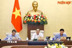 Chủ tịch Quốc hội Trần Thanh Mẫn phát biểu. (Ảnh: Doãn Tấn/TTXVN)