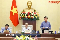 Phó Chủ tịch Quốc hội Nguyễn Khắc Định phát biểu. (Ảnh: Doãn Tấn/TTXVN)
