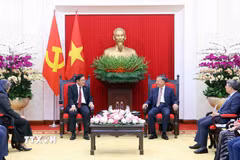 Tổng Bí thư, Chủ tịch nước Tô Lâm tiếp Đại sứ Đặc mệnh toàn quyền Malaysia tại Việt Nam Dato’ Tan Yang Thai. (Ảnh: Phạm Kiên/TTXVN)