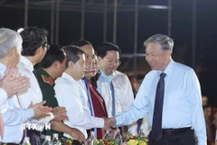 Tổng Bí thư Tô Lâm với các đại biểu. (Ảnh: Thống Nhất/TTXVN)