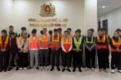 Các đối tượng trong vụ án. (Ảnh: Công an cung cấp)