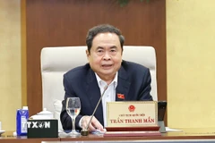 Chủ tịch Quốc hội Trần Thanh Mẫn phát biểu. (Ảnh: Doãn Tấn/TTXVN)