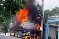 Hiện trường vụ cháy. (Ảnh: TTXVN phát)