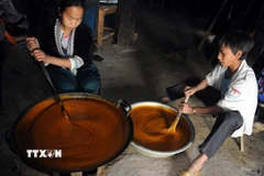 Đường phên Bó Tờ là 1 trong 24 sản phẩm OCOP đạt chuẩn 3 sao cấp tỉnh Cao Bằng. (Ảnh: Chu Hiệu/TTXVN)