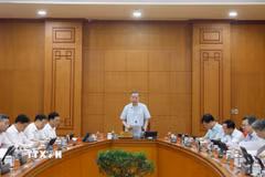 Tổng Bí thư, Chủ tịch nước Tô Lâm phát biểu chỉ đạo tại buổi làm việc của Thường trực Ban Chỉ đạo Trung ương về phát triển khoa học, công nghệ, đổi mới sáng tạo và chuyển đổi số. (Ảnh: Thống Nhất/TTXVN)