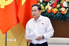 Chủ tịch Quốc hội Trần Thanh Mẫn phát biểu. (Ảnh: Doãn Tấn/TTXVN)