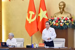 Chủ tịch Quốc hội Trần Thanh Mẫn phát biểu. (Ảnh: Doãn Tấn/TTXVN)