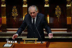 Thủ tướng Pháp Francois Bayrou phát biểu trước Quốc hội ở Paris. (Ảnh: THX/TTXVN)