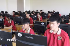 Sinh viên trường Đại học Vinh. (Ảnh: Bích Huệ/TTXVN)