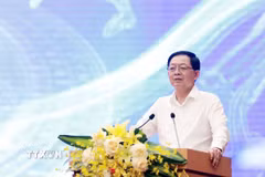 Phó Thủ tướng Chính phủ Hồ Quốc Dũng phát biểu chỉ đạo tại hội nghị. (Ảnh: Tạ Toàn/TTXVN)