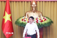 Chủ tịch nước Lương Cường phát biểu chỉ đạo. (Ảnh: Lâm Khánh/TTXVN)