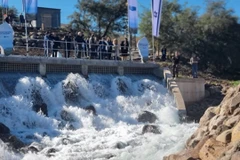 Israel bơm nước biển đã khử mặn vào hồ Kinneret. (Nguồn: The Jerusalem Post)