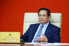 Thủ tướng Phạm Minh Chính chủ trì cuộc họp. (Ảnh: Dương Giang/TTXVN)