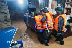 Trên địa bàn tỉnh Sơn La từ đêm 26 đến rạng sáng 27/7 có mưa lớn kéo dài, xuất hiện lũ ống, lũ quét làm 4 người ở xã Chiềng Sơ tử vong và mất tích. (Ảnh: TTXVN phát)