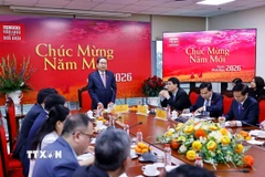 Chủ tịch Quốc hội Trần Thanh Mẫn phát biểu. (Ảnh: Doãn Tấn/TTXVN)