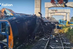 Hiện trường vụ tai nạn. (Nguồn: Phòng cháy chữa cháy và Cứu hộ Thái Lan)