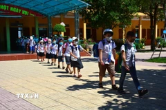 Thành phố Hồ Chí Minh yêu cầu giờ học buổi chiều không kết thúc trước 16 giờ. Ảnh minh họa. (Ảnh: Công Luật/TTXVN)