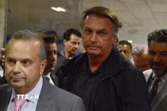 Cựu Tổng thống Brazil Jair Bolsonaro tại Brasilia, Brazil. (Ảnh: THX/TTXVN)