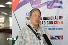 Ông Pedro Gellert, cố vấn Ban truyền thông Đảng Phong trào tái thiết quốc gia (Morena) cầm quyền trả lời phỏng vấn TTXVN. (Ảnh: Phi Hùng/TTXVN)