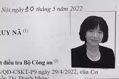 Bị cáo Nguyễn Thị Thanh Nhàn vẫn đang bị truy nã. (Ảnh: Công an cung cấp)