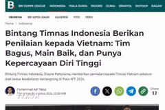 Báo Bola.com khẳng định Việt Nam là đối thủ mạnh nhưng đội bóng Indonesia tin vào lối chơi và khả năng của mình. (Ảnh: TTXVN phát)