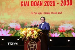 Thủ tướng Phạm Minh Chính phát biểu. (Ảnh: Văn Điệp/TTXVN)